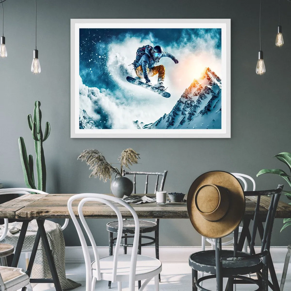 Plagát v bielom ráme - Extrémne emócie - 91x61 cm