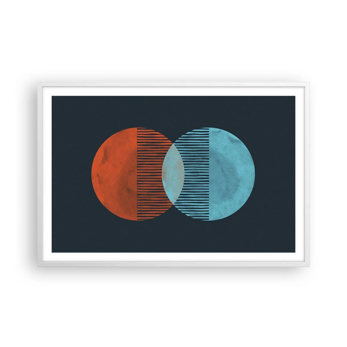 Plagát v bielom ráme - Astronomická fantázia - 91x61 cm