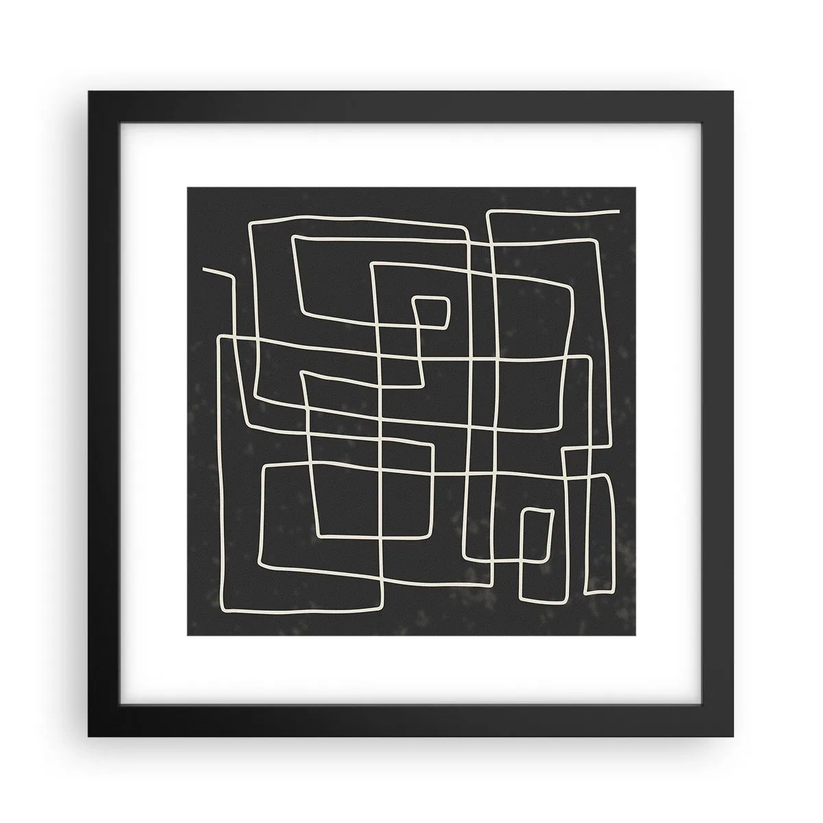 Plagát v čiernom ráme - Nie je to tak jednoduché - 30x30 cm