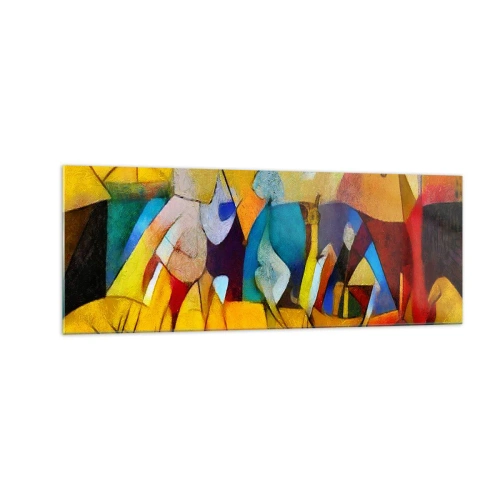 Obraz na skle - Slnko - život - radosť - 140x50 cm