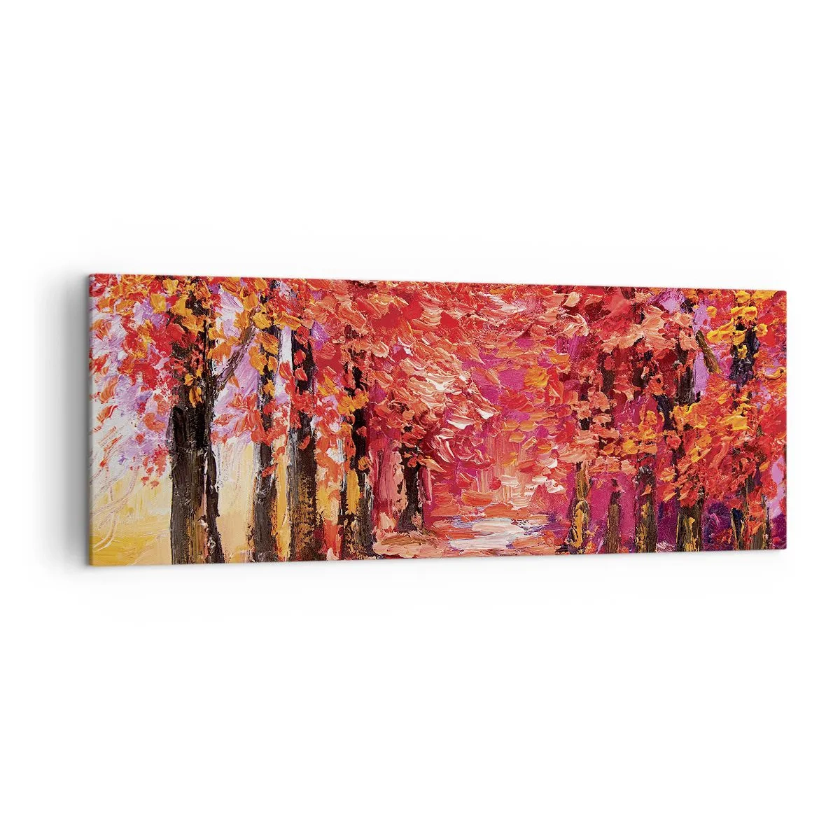 Obraz na plátne - Jesenná impresia - 140x50 cm