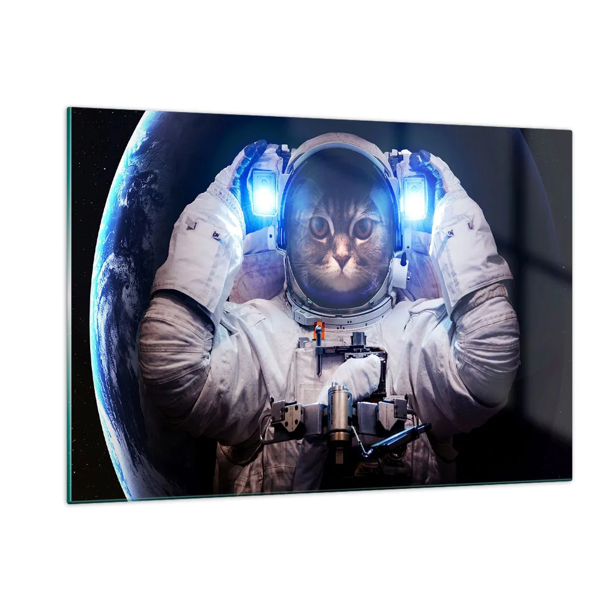 Obraz na skle - Houston, máte problém - 120x80 cm