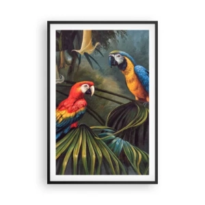 Plagát v čiernom ráme - Romantizmus v trópoch - 61x91 cm