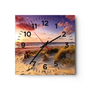 Nástenné hodiny - Už letom vonia vzduch - 30x30 cm