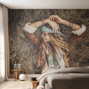 Samolepiaca Fototapeta Deluxe Sticker - Na ceste do leta lásky - Boho, Žena, Šperky - 100x70 cm