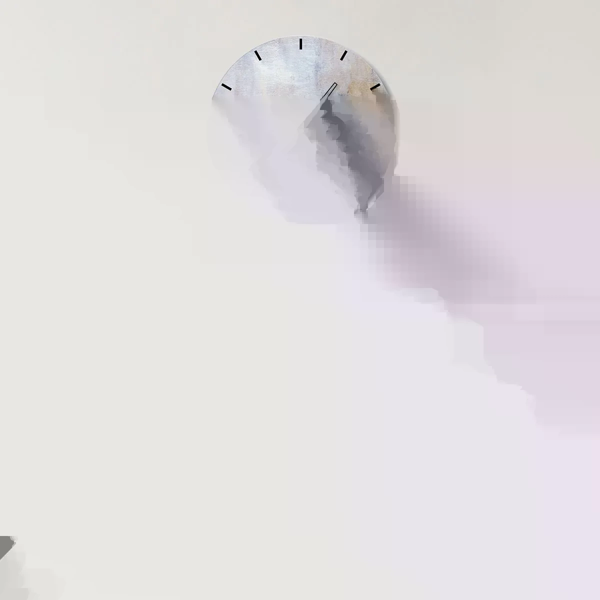 Nástenné hodiny - Tóny a akordy farieb - 40x40 cm