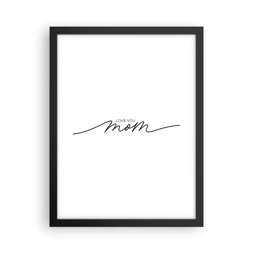 Plagát v čiernom ráme - Veľké dojatie - 30x40 cm