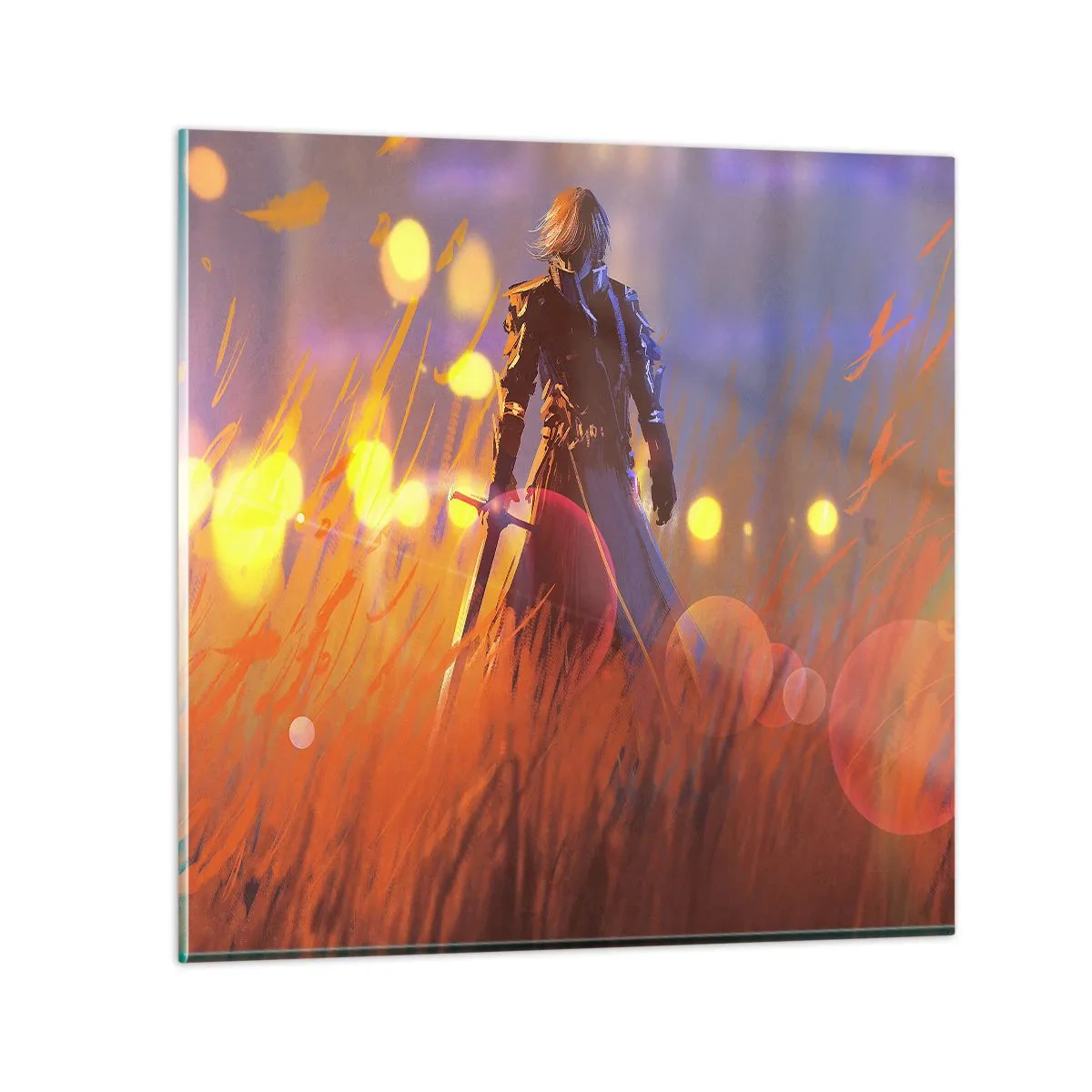 Obraz na skle - Bludný rytier - 40x40 cm