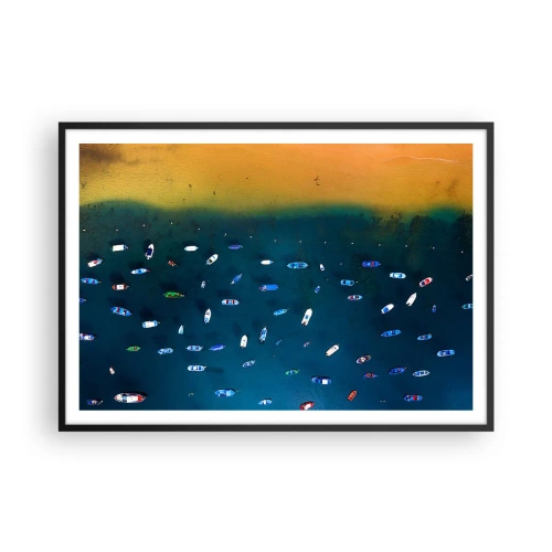 Plagát v čiernom ráme - Prázdninová hra - 100x70 cm