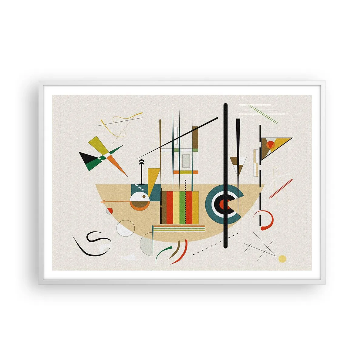 Plagát v bielom ráme - A svet sa smeje - 100x70 cm