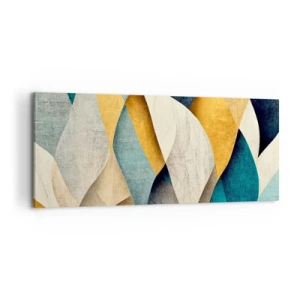 Obraz na plátne - Rytmus a vlnenie - 100x40 cm