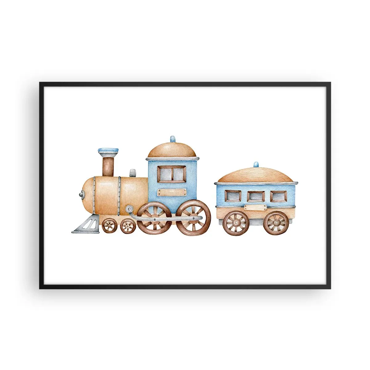 Plagát v čiernom ráme - Na dráhe stojí… - 100x70 cm