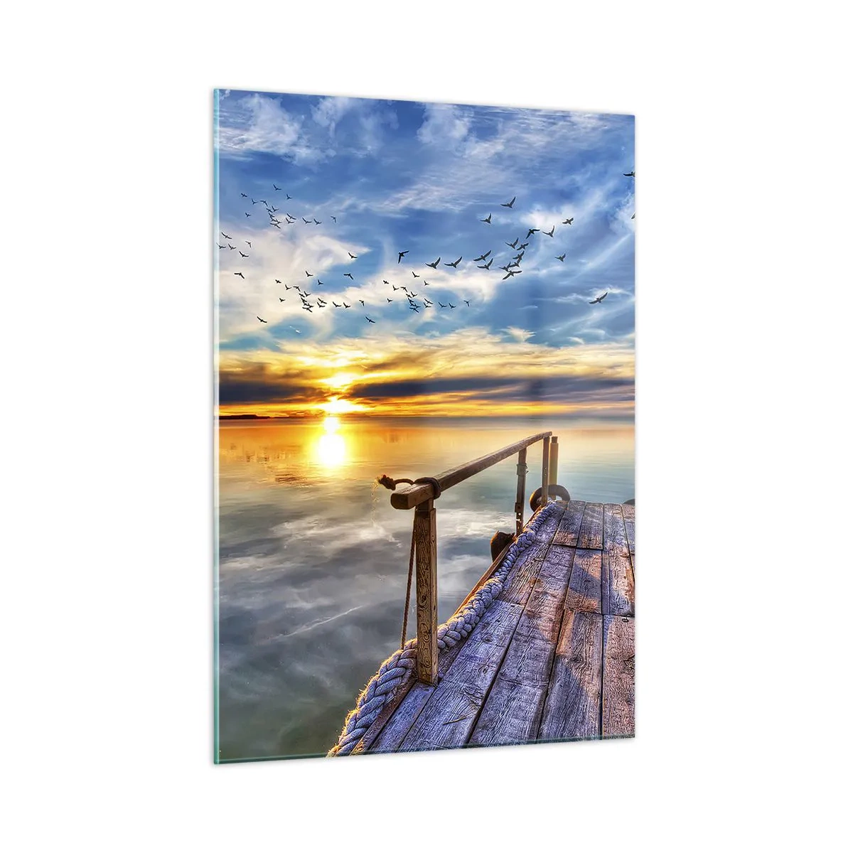 Obraz na skle - Vietor ide odpočívať - 50x70 cm