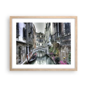 Plagát v ráme zo svetlého duba - Od storočí v tichom zamyslení - 50x40 cm