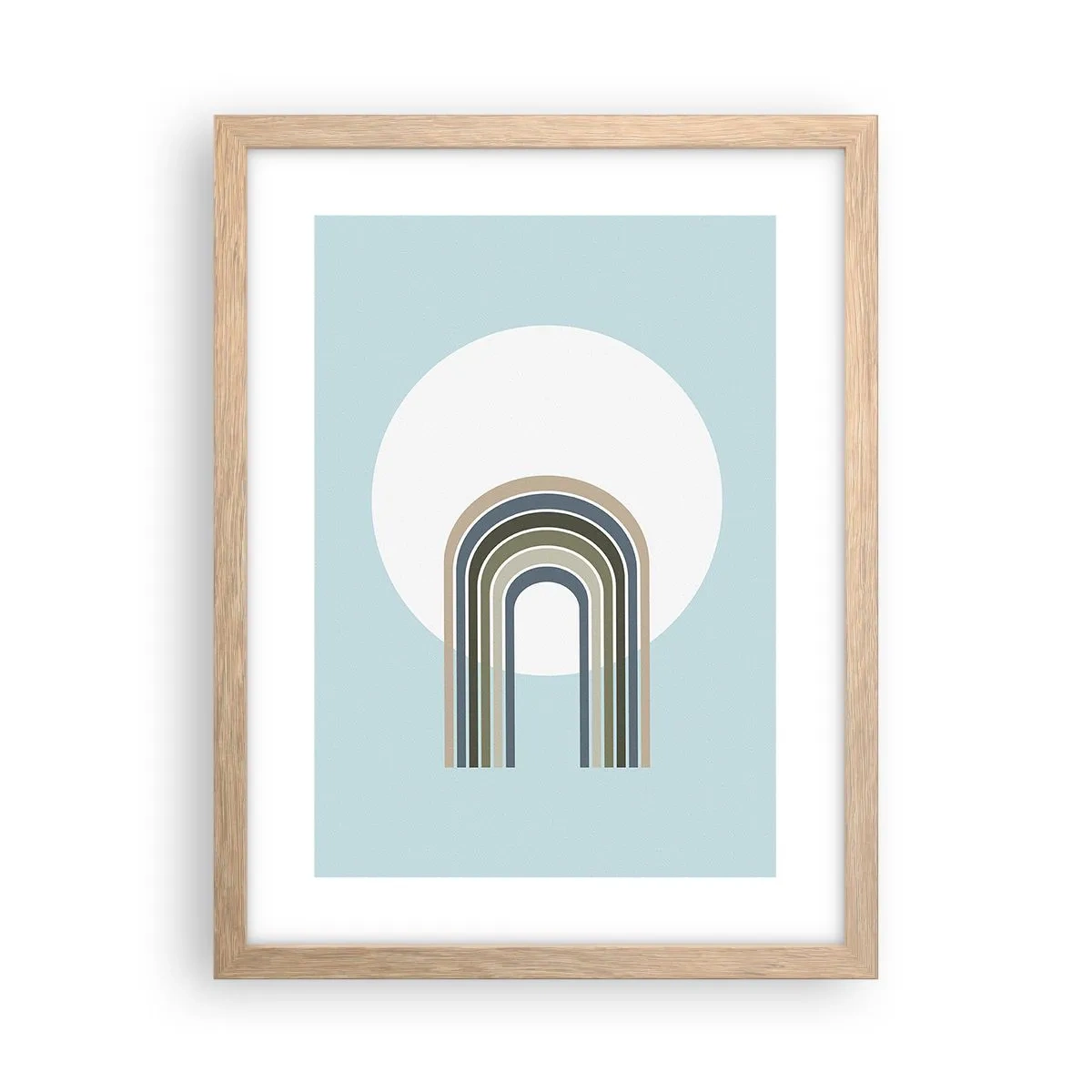 Plagát v ráme zo svetlého duba - Neodolateľná príťažlivosť - 30x40 cm