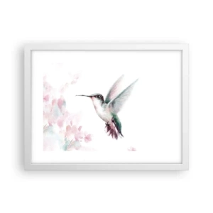 Plagát v bielom ráme - Mávanie - 40x30 cm