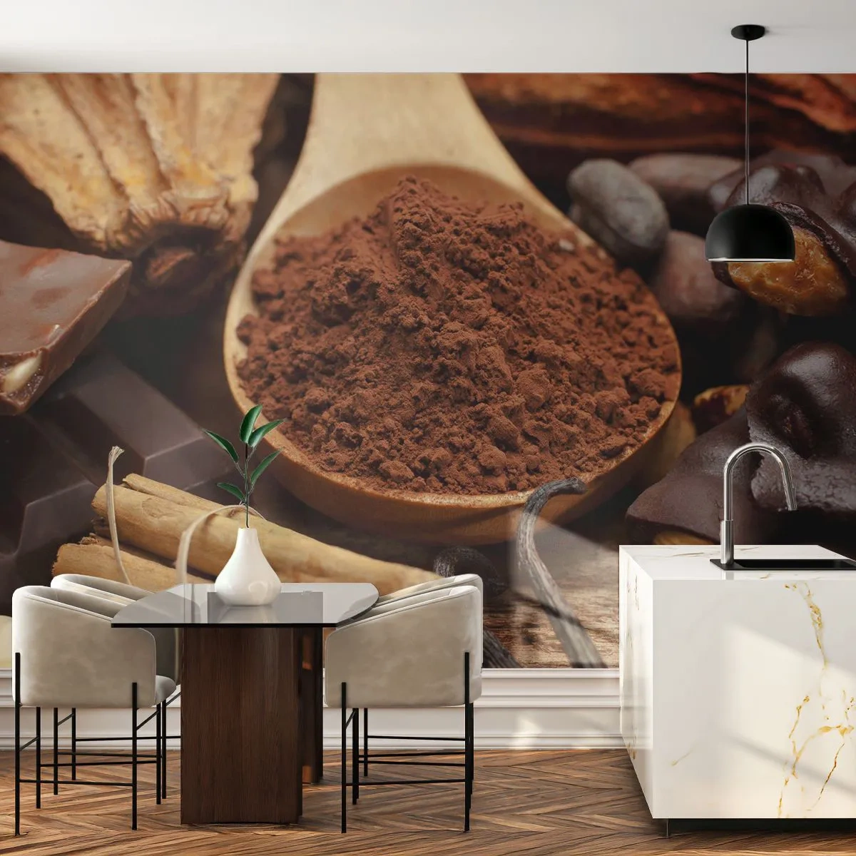 Fototapeta Premium Canvas - Najlepšie na smútok - Gastronómia, Čokoláda, Káva - 250x175 cm