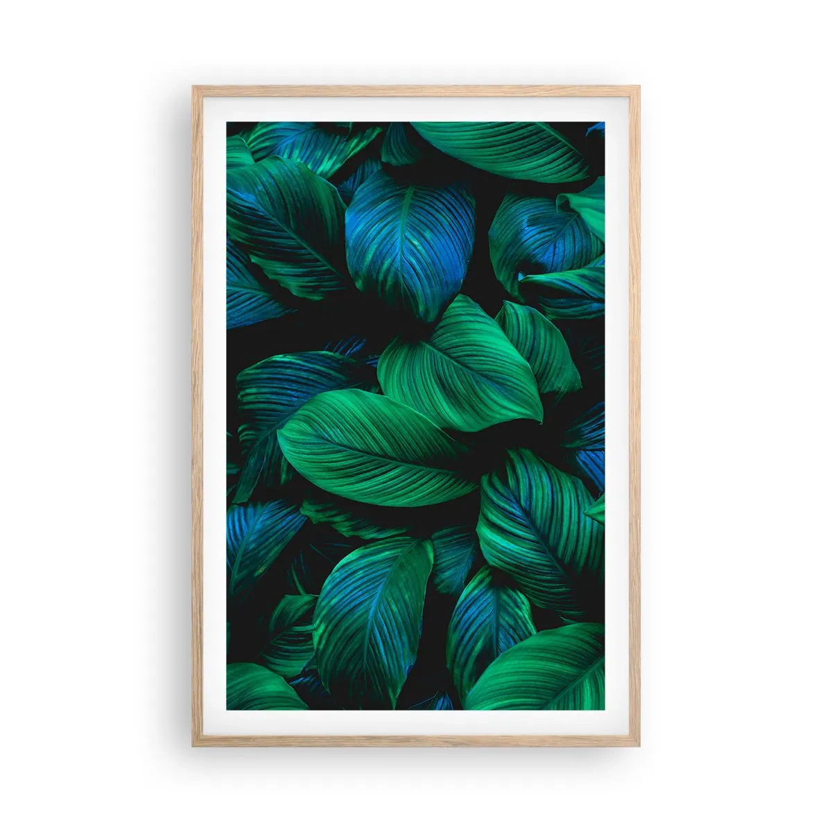 Plagát v ráme zo svetlého duba - V zelenom dave - 61x91 cm