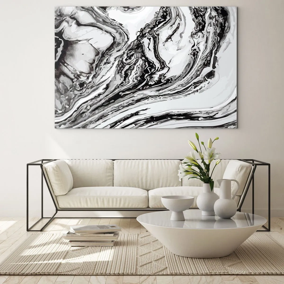 Obraz na skle - Na začiatku bol chaos - 120x80 cm