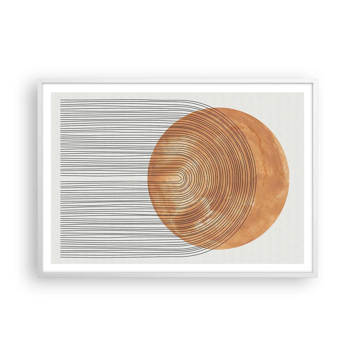 Plagát v bielom ráme - Slnečná kompozícia - 100x70 cm