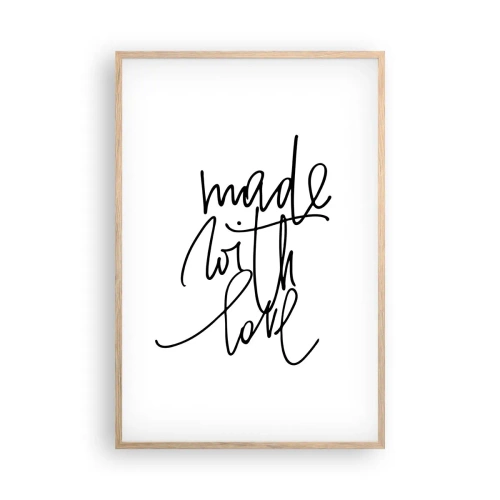 Plagát v ráme zo svetlého duba - Najlepšia značka - 61x91 cm