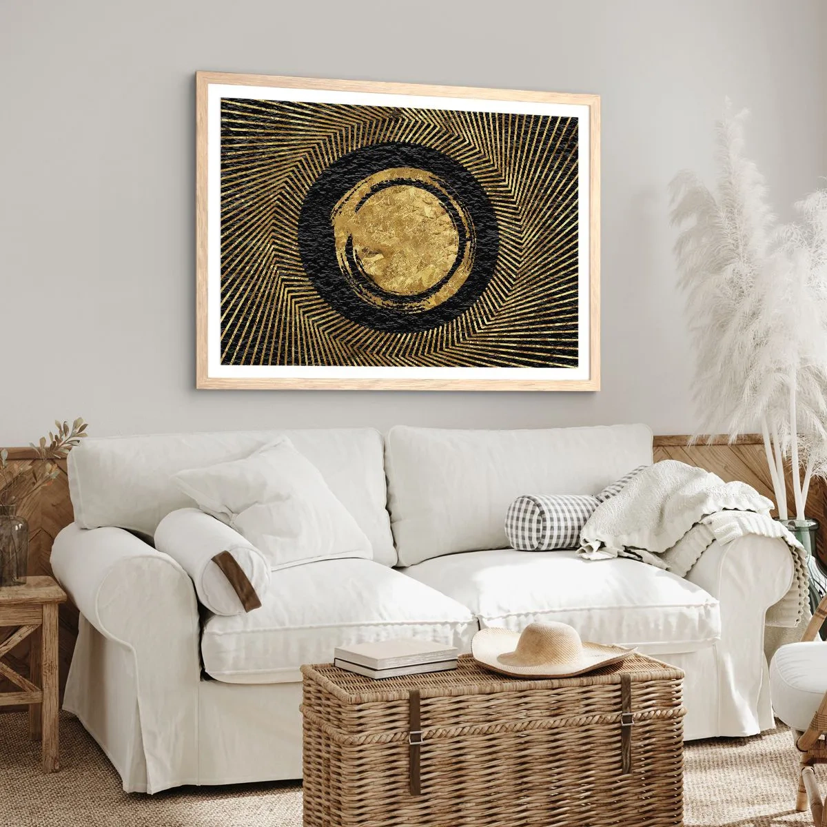 Plagát v ráme zo svetlého duba - Glamour - 50x40 cm