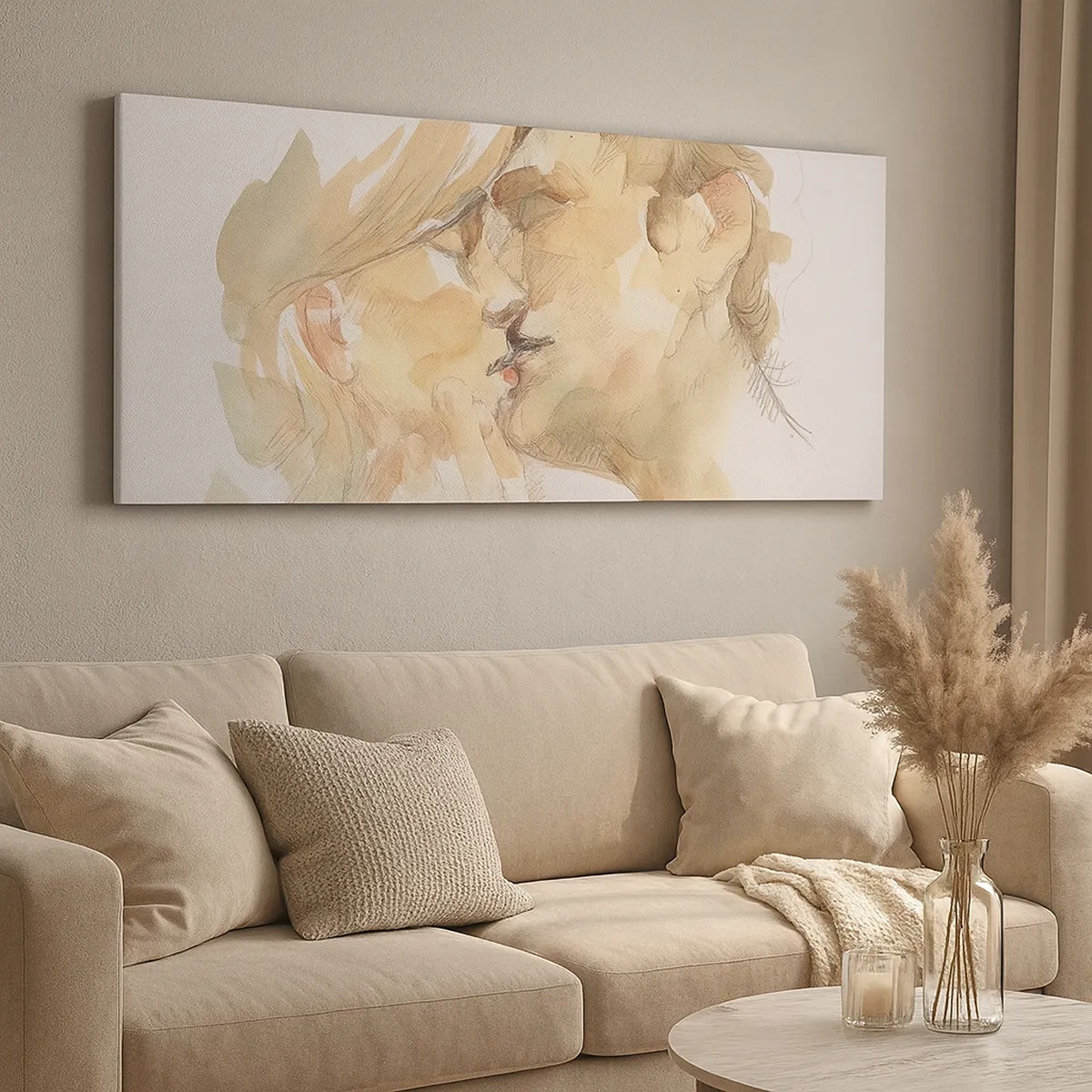 Obraz na plátne - Nájdená polovica? - 30x30 cm