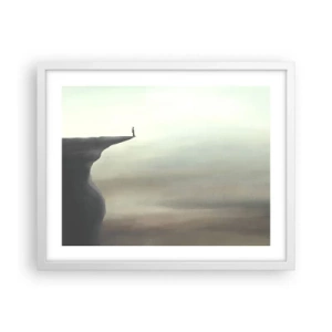 Plagát v bielom ráme - Hore, samozrejme! - 50x40 cm