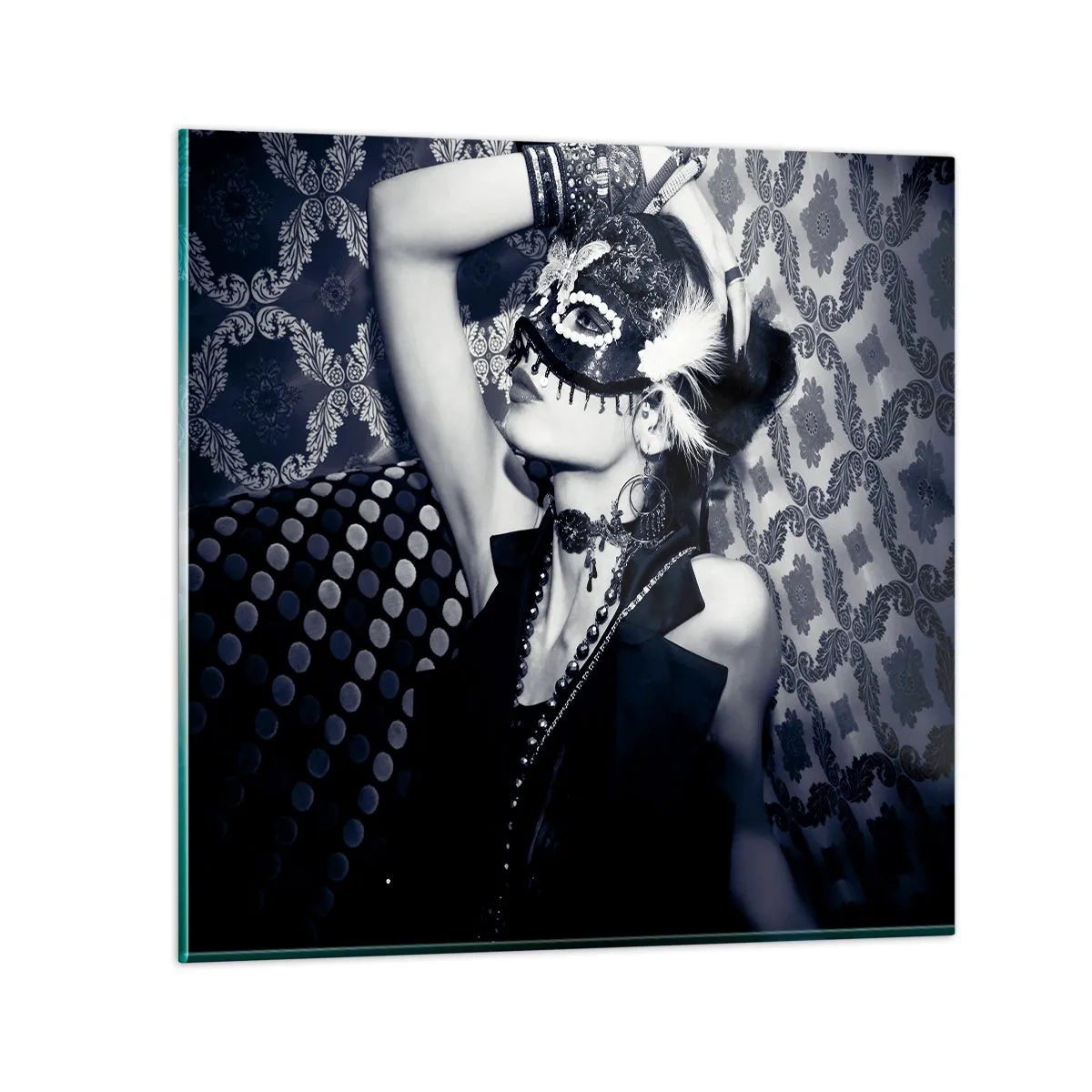 Obraz na skle - Dekorácie, ozdoby, vzory… - 50x50 cm