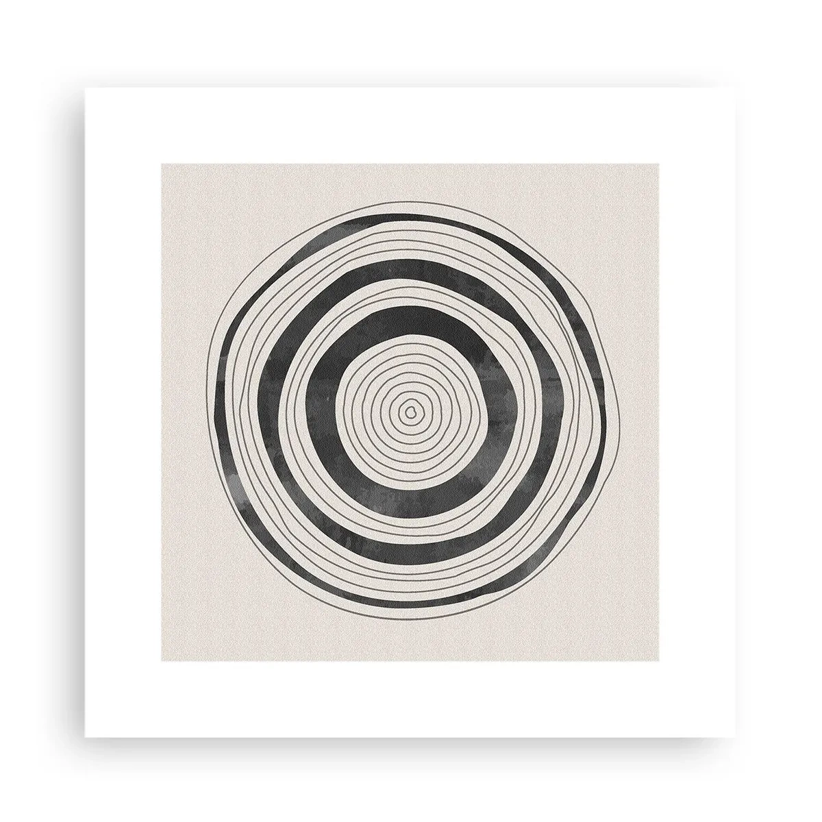 Plagát - Dôležité je to, čo je uprostred - 30x30 cm