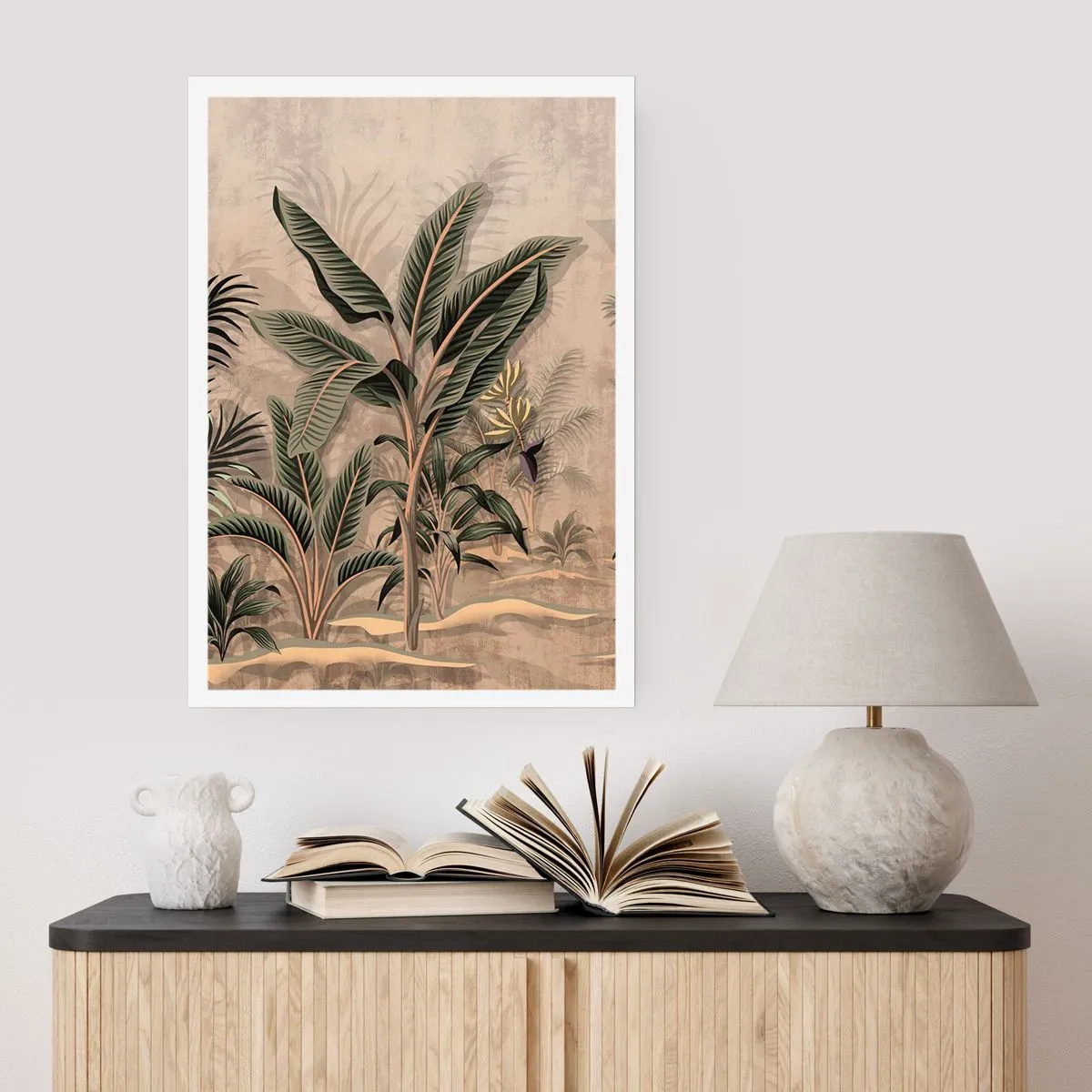 Plagát - Rytina v koloniálnom štýle - 70x100 cm