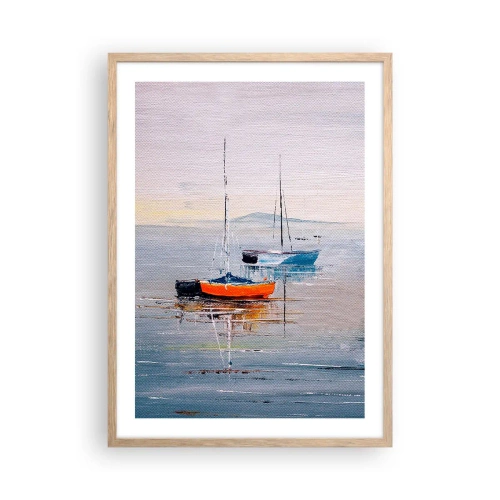 Plagát v ráme zo svetlého duba - Zaslúžený odpočinok - 50x70 cm