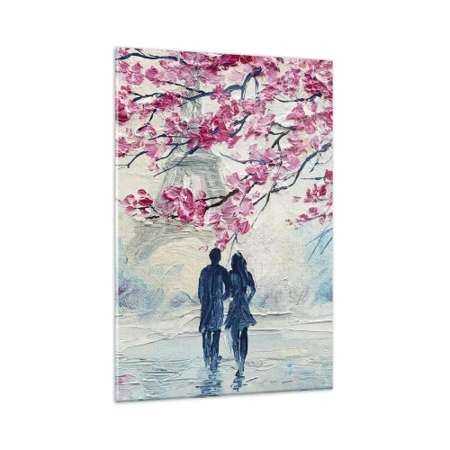 Obraz na skle - Romantická prechádzka - 80x120 cm