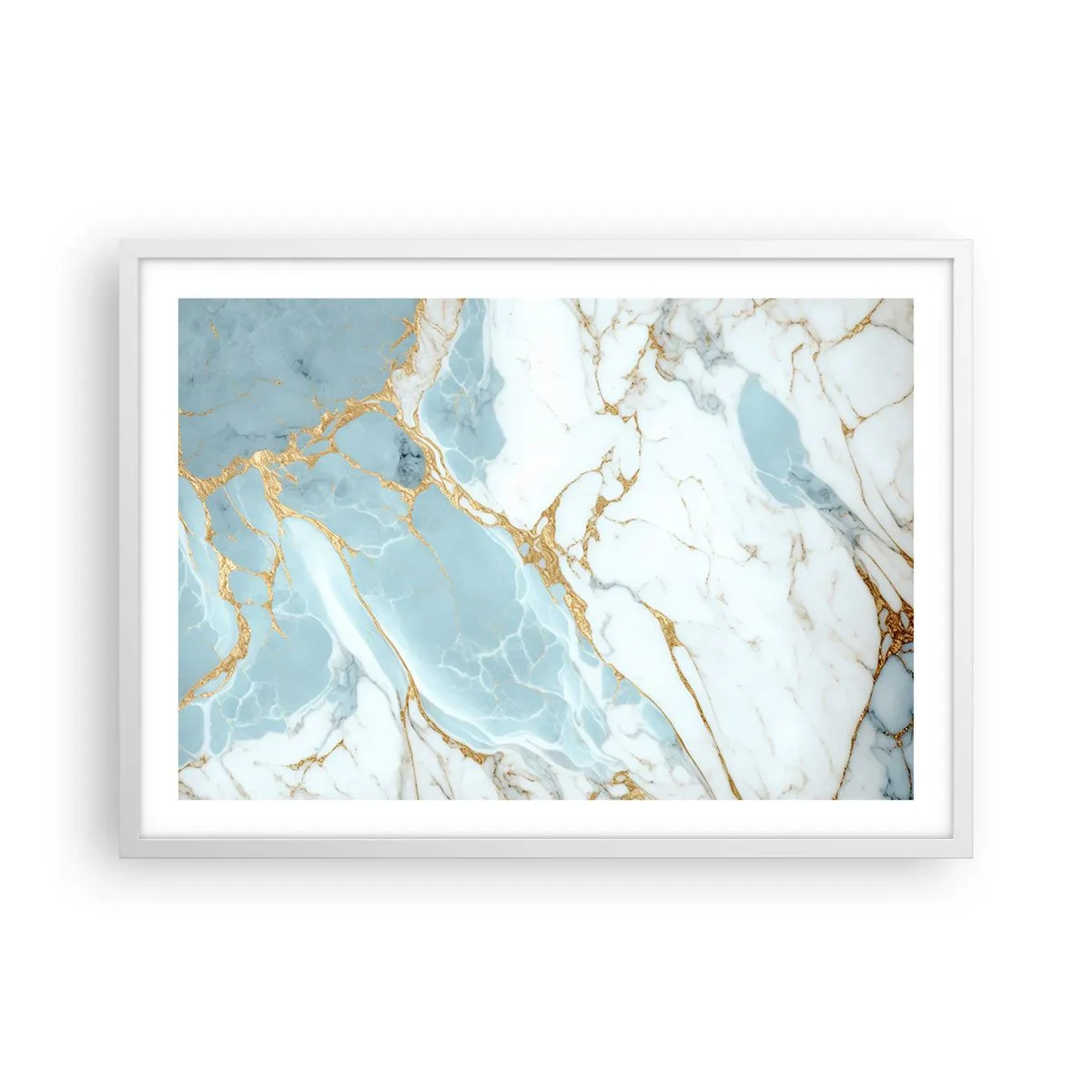Plagát v bielom ráme - Bohatstvo kameňa - 70x50 cm