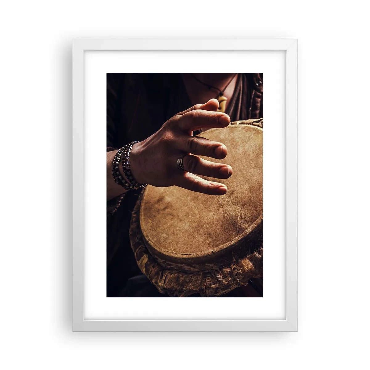 Plagát v bielom ráme - V rytme srdca - 30x40 cm