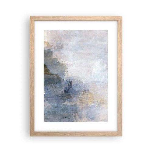 Plagát v ráme zo svetlého duba - Tóny a akordy farieb - 30x40 cm