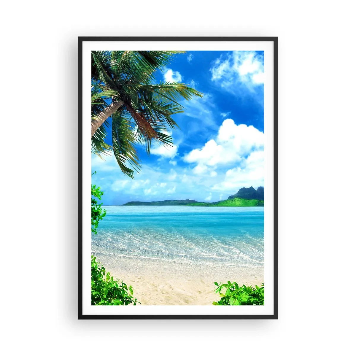 Plagát v čiernom ráme - Lazúr trópov - 70x100 cm
