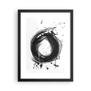 Plagát v čiernom ráme - Vír tvorenia - 30x40 cm