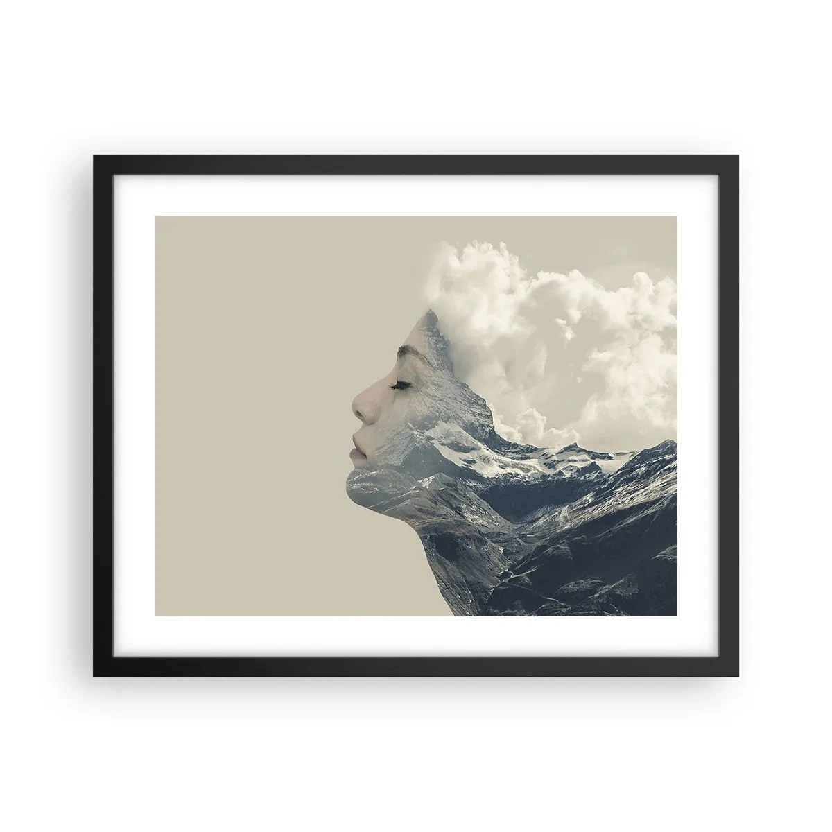 Plagát v čiernom ráme - Krása živlov - 50x40 cm