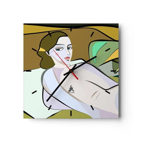 Nástenné hodiny - Intímny portrét - 40x40 cm