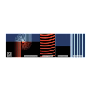 Vzorka Fototapeta Standard Eco - V geometrickom objatí - Abstrakcia, Grafika, Čiarové umenie - 100x30 cm