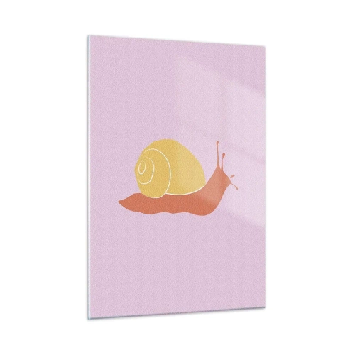 Obraz na skle - Nie je kam sa ponáhľať - 50x70 cm