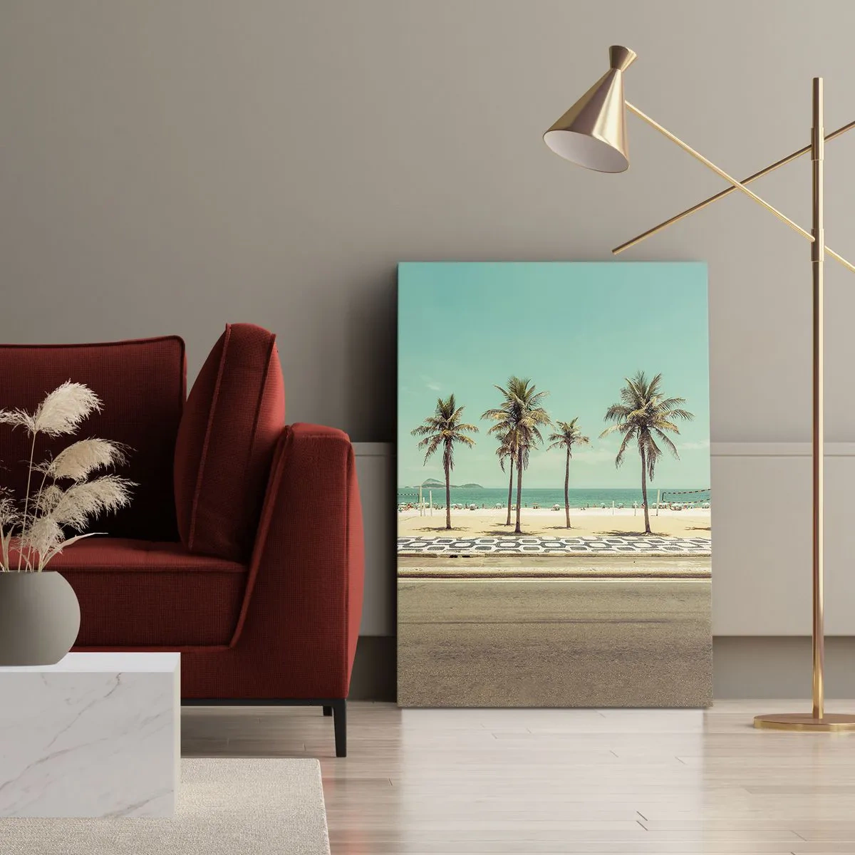 Obraz na plátne - Stráženie pláže - 50x70 cm