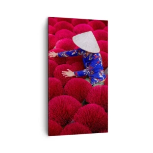 Obraz na plátne - Na ryžovom poli - 45x80 cm