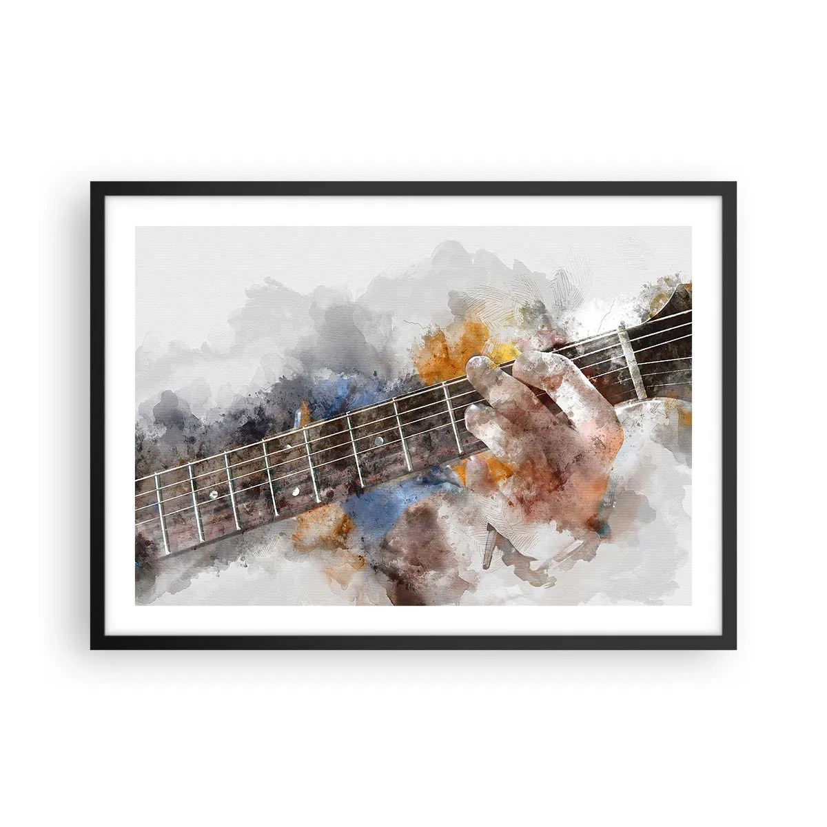 Plagát v čiernom ráme - Poézia medzi strunami - 70x50 cm