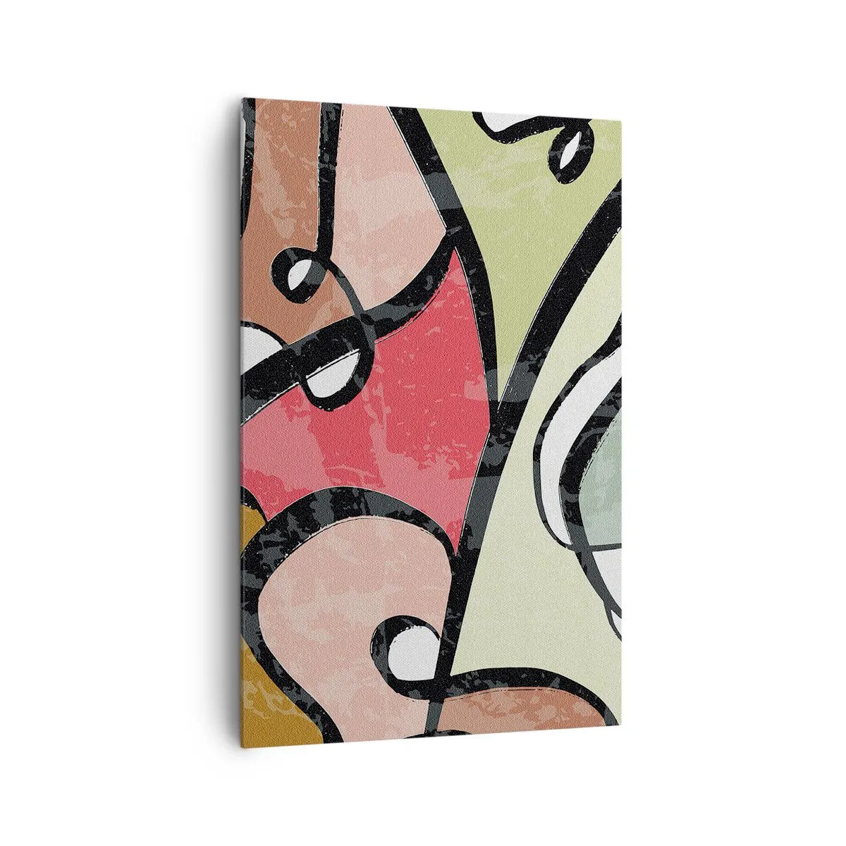 Obraz na plátne - Piruety uprostred farieb - 80x120 cm