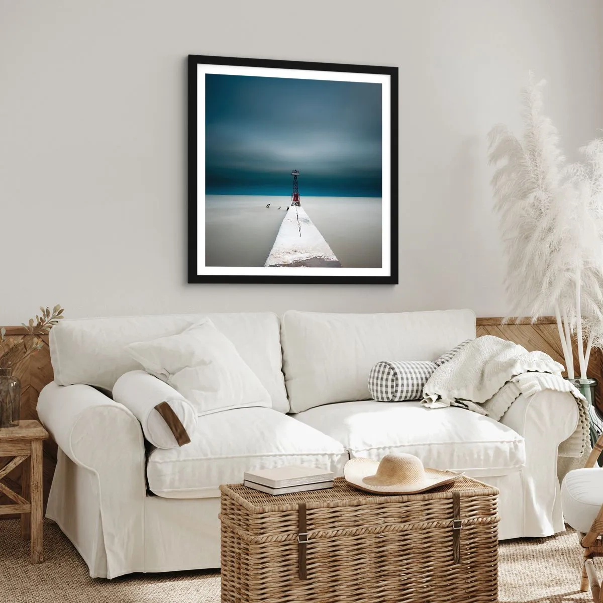 Plagát v čiernom ráme - Stretnúť sa s nekonečnom - 60x60 cm