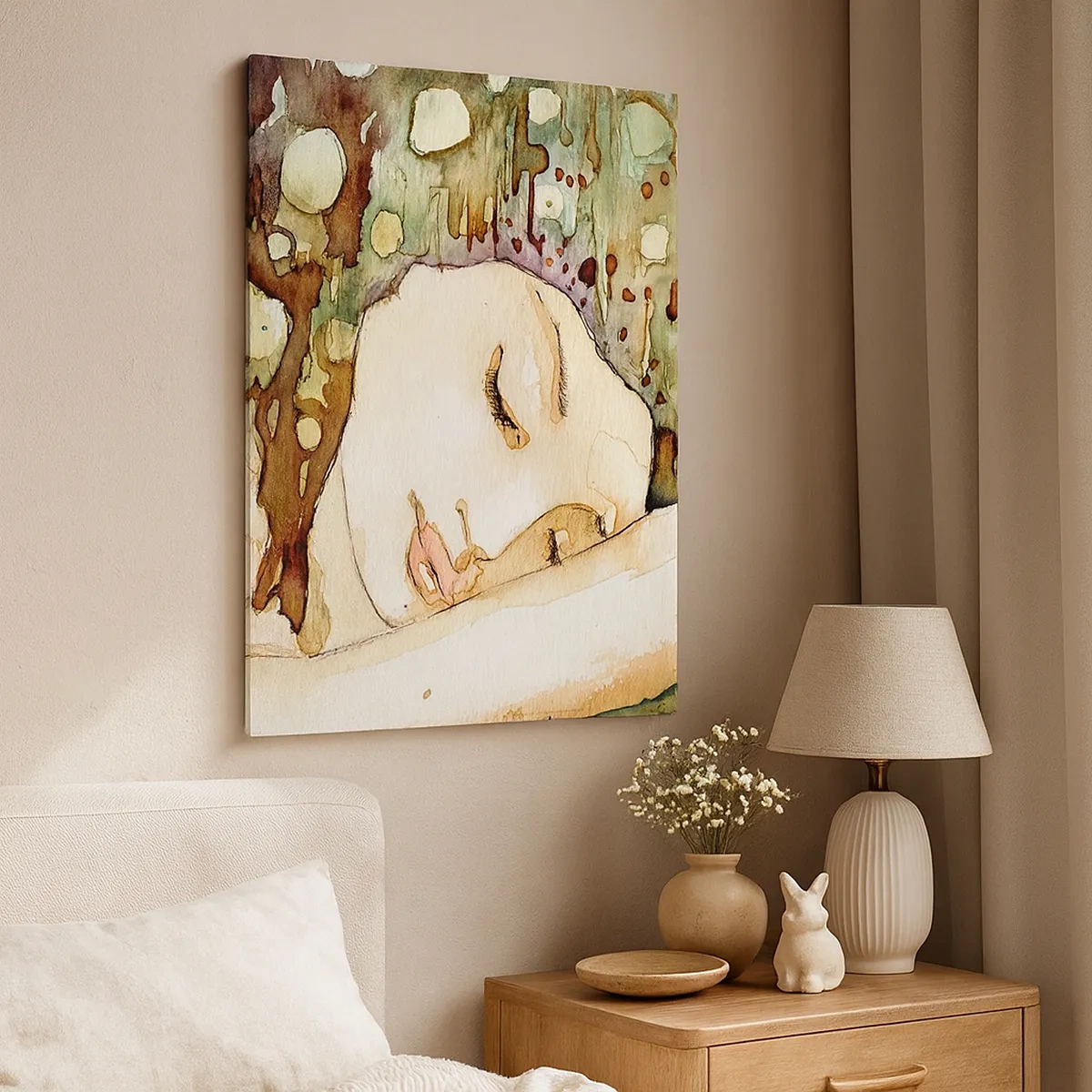 Obraz na plátne - Smaragdovo-fialový sen - 50x70 cm