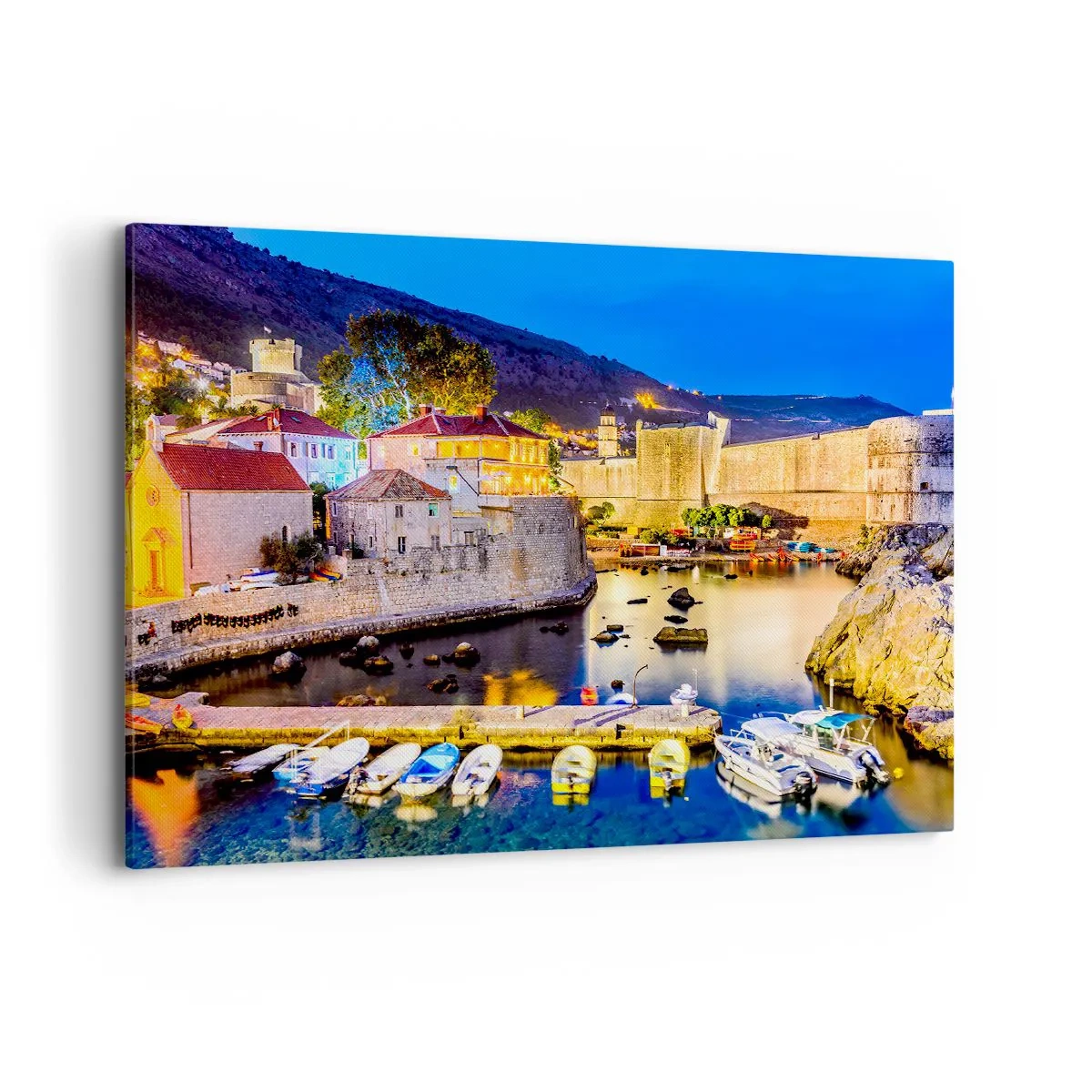 Obraz na plátne - Žiarivá noc nad Jadranom - 100x70 cm