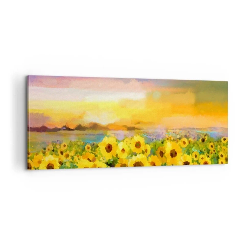 Obraz na plátne - Samotné slnko zostúpilo na zem - 100x40 cm